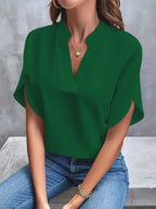 Remi | Women's Relaxed V Neck Blouse