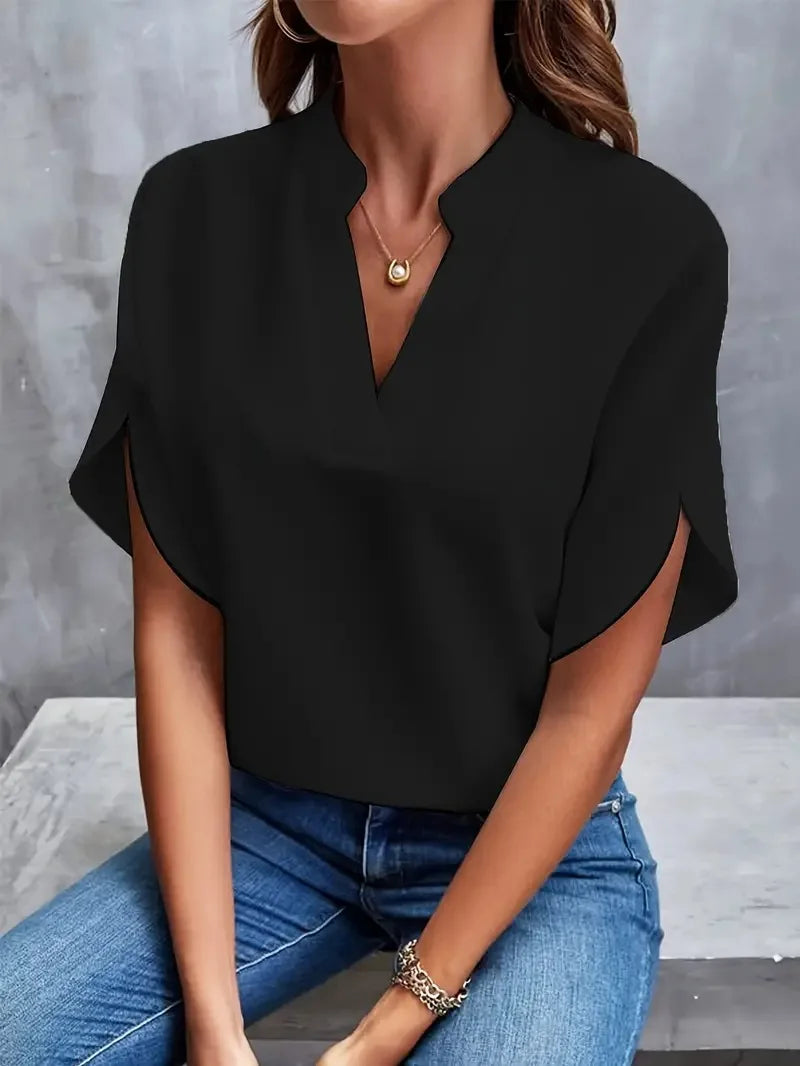 Remi | Women's Relaxed V Neck Blouse