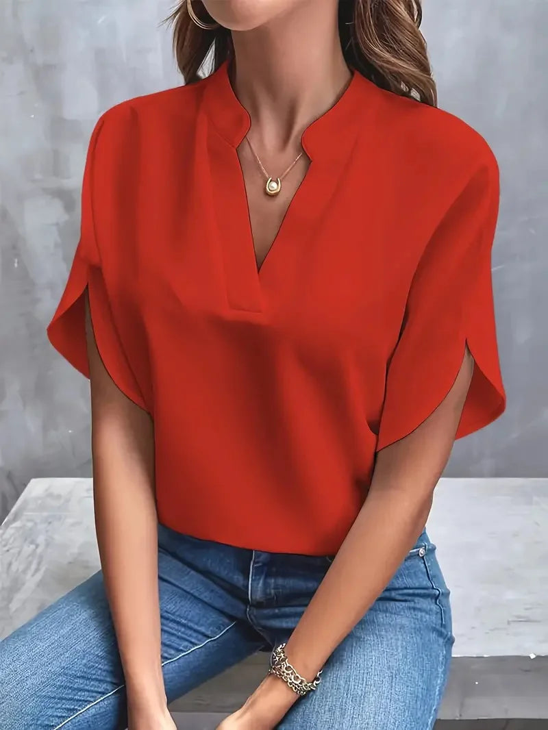 Remi | Women's Relaxed V Neck Blouse