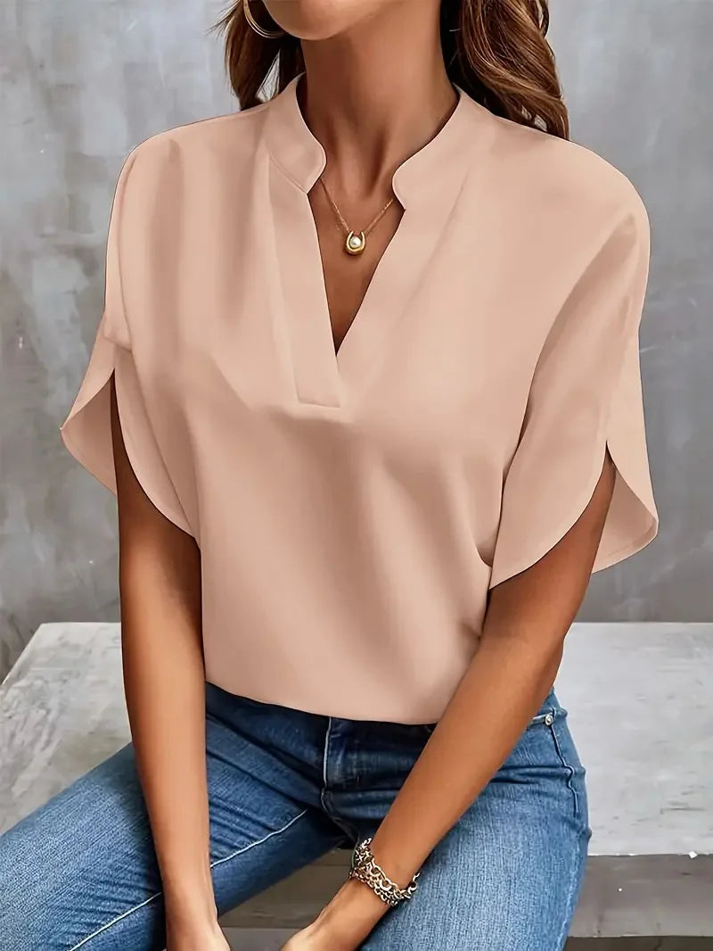 Remi | Women's Relaxed V Neck Blouse