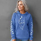 Lennox | Women's Comfortable Cat Hoodie with Waffle Texture