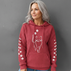 Lennox | Women's Comfortable Cat Hoodie with Waffle Texture