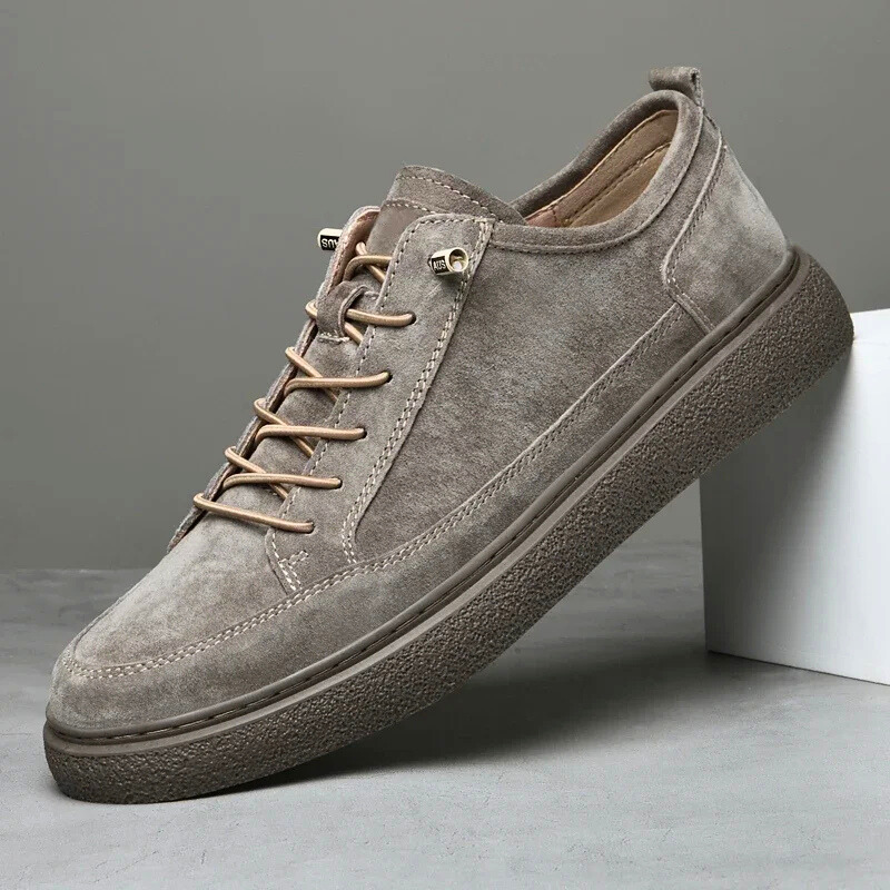 Idris - Men's Casual Faux Suede Lace Sneakers
