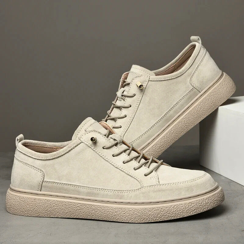 Idris - Men's Casual Faux Suede Lace Sneakers