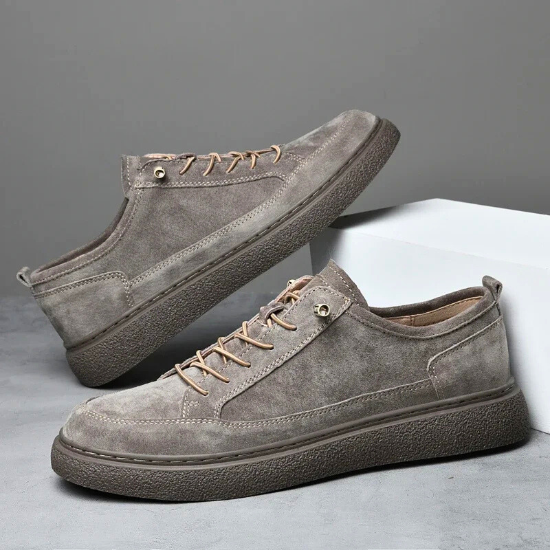 Idris - Men's Casual Faux Suede Lace Sneakers