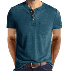 Rylan - Men's Casual Henley Shirt with Chest Pocket