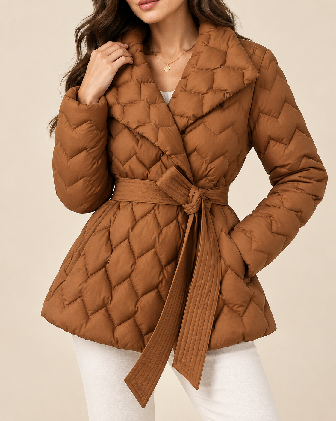 Mira | Women's Quilted Belted Puffer Jacket