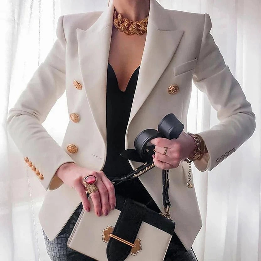 Nicolette | Women's Chic Double-Breasted Blazer Trousers Set