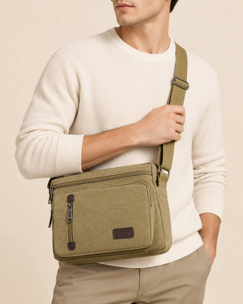 Nolan | Men's Casual Canvas Shoulder Bag
