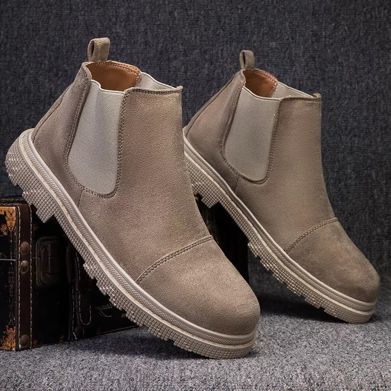 Soren - Men's Stylish Faux Suede Chelsea Boots