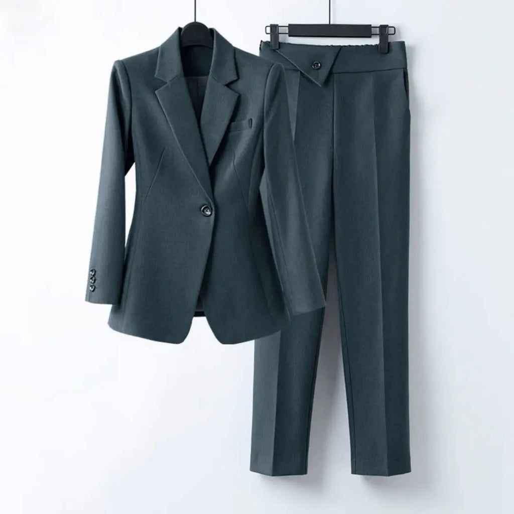 Camille | Women's Classic Blazer Set with Tailored Trousers