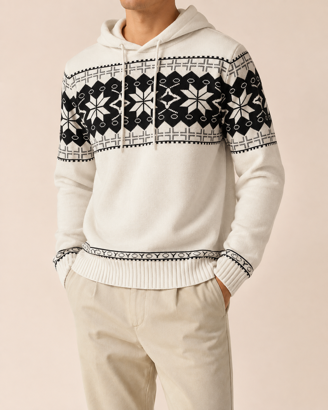 Quentin | Men's Classic Patterned Hoodie