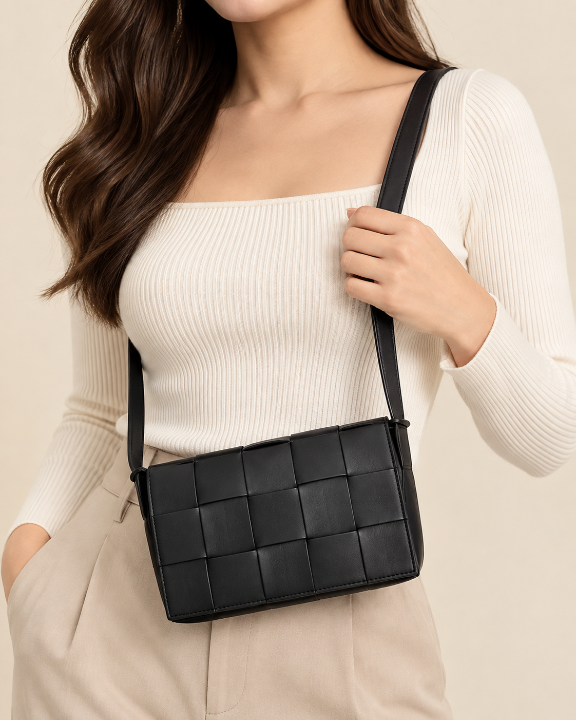 Remy | Women's Chic Woven Crossbody Bag