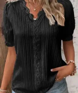 Seraphine | Women's Elegant Blouse with Lace Trim