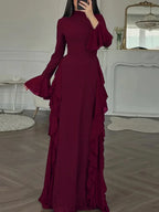 Aurelia | Women's Elegant Long Sleeve Maxi Dress