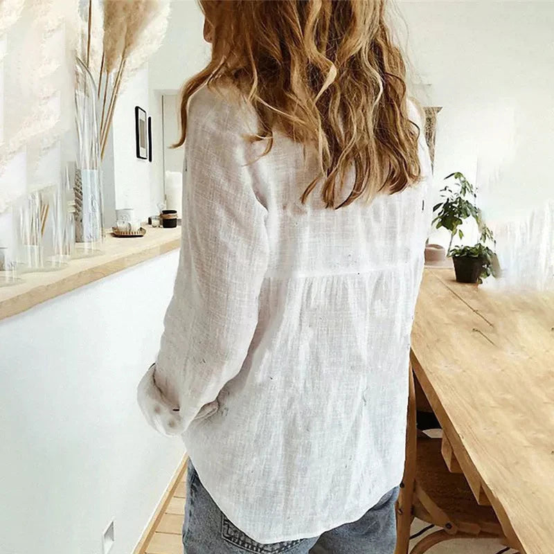 Isla | Women's Casual Linen Tunic Shirt