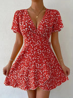 Hazel | Women's Floral Wrap Mini Dress