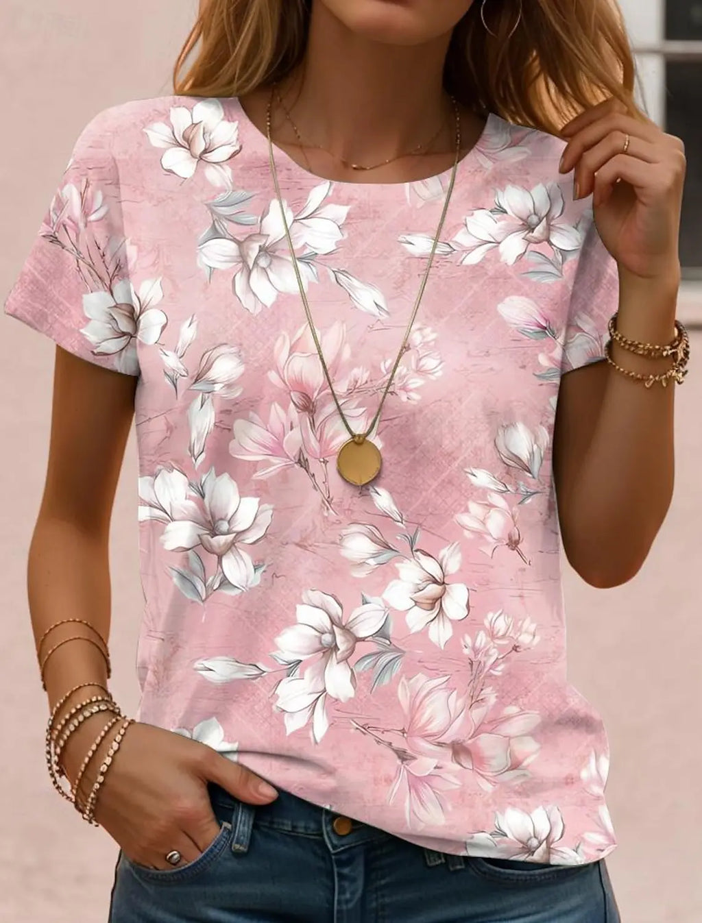 Mette | Women's Floral Short Sleeve Shirt