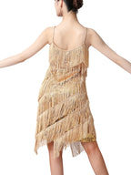Zora | Women's Elegant Flapper Dress with Fringe Detail