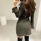 Sienna | Women's Cozy Cable Knit Sweater Dress