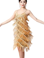 Zora | Women's Elegant Flapper Dress with Fringe Detail