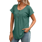 Luna | Women's Casual Button Detail Blouse