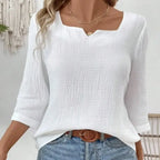 Lark | Women's Casual Square Neck Blouse