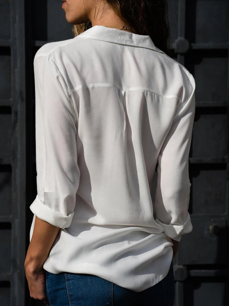 Esme | Women's Chic Long Sleeve Tunic Blouse