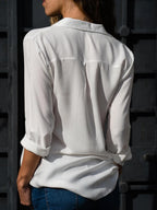 Esme | Women's Chic Long Sleeve Tunic Blouse