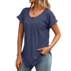 Luna | Women's Casual Button Detail Blouse