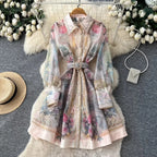 Marlowe | Women's Elegant Floral Long Sleeve Dress