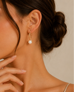 Seraphine | Women's Elegant Pearl Drop Earrings