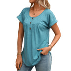 Luna | Women's Casual Button Detail Blouse