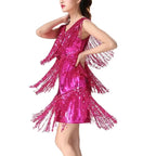 Celeste | Women's Gold Sequin Flapper Dress