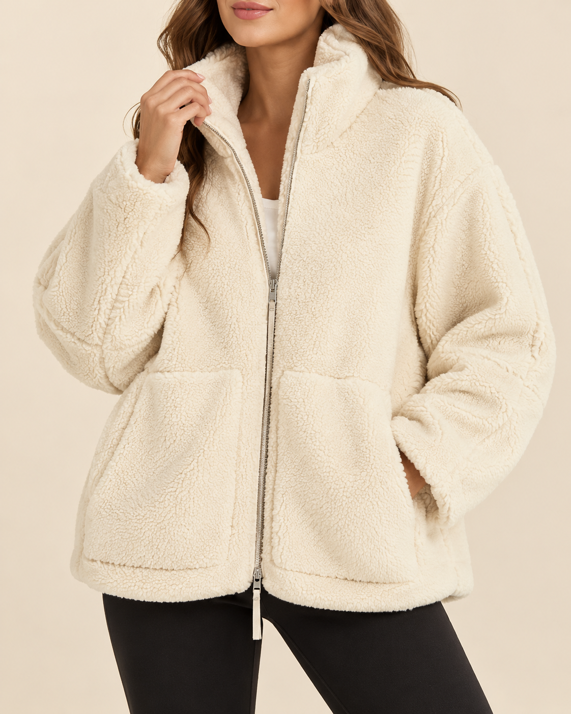 Sloane | Women's Cozy Fleece Jacket with Zip Closure