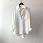 Lila | Women's Classic Blouse with Chest Pocket