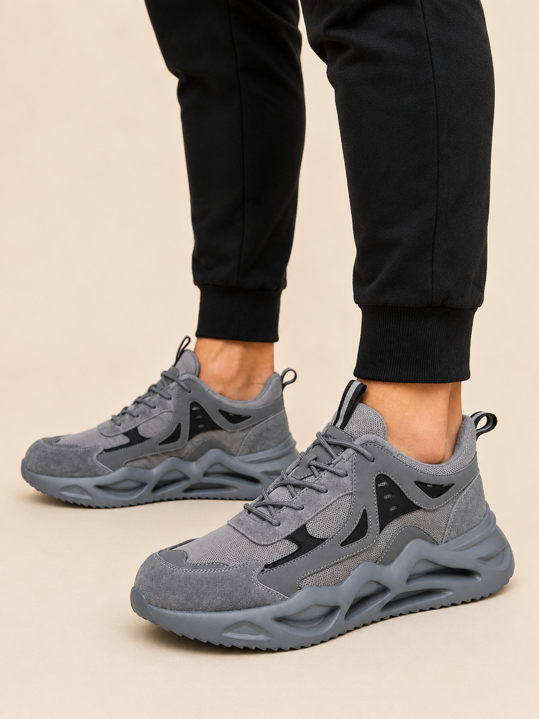 Soren - Men's Chunky Lace-Up Sneakers