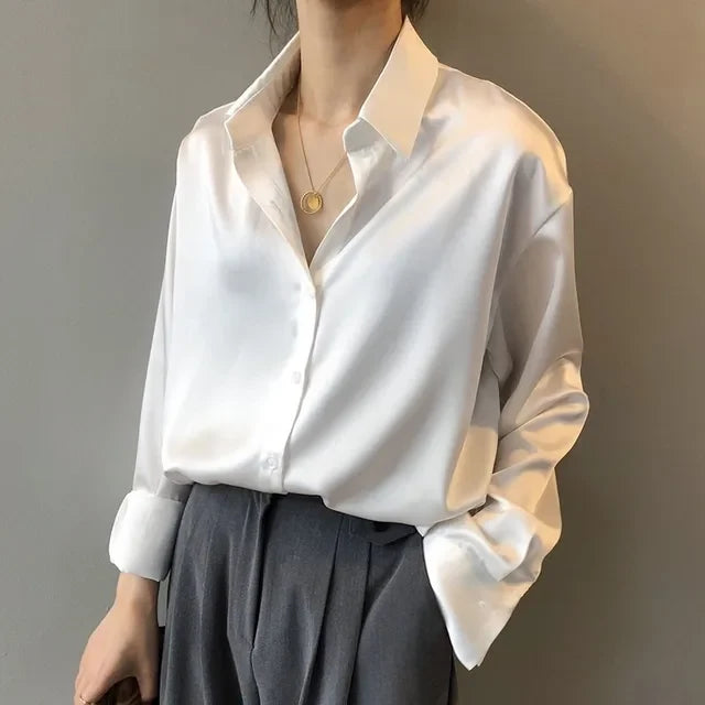 Sienna | Women's Elegant Satin Blouse