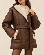 Tessa | Women's Chic Fleece-Lined Leather Jacket