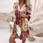 Remi | Women's Elegant Long-Sleeve Mini Dress