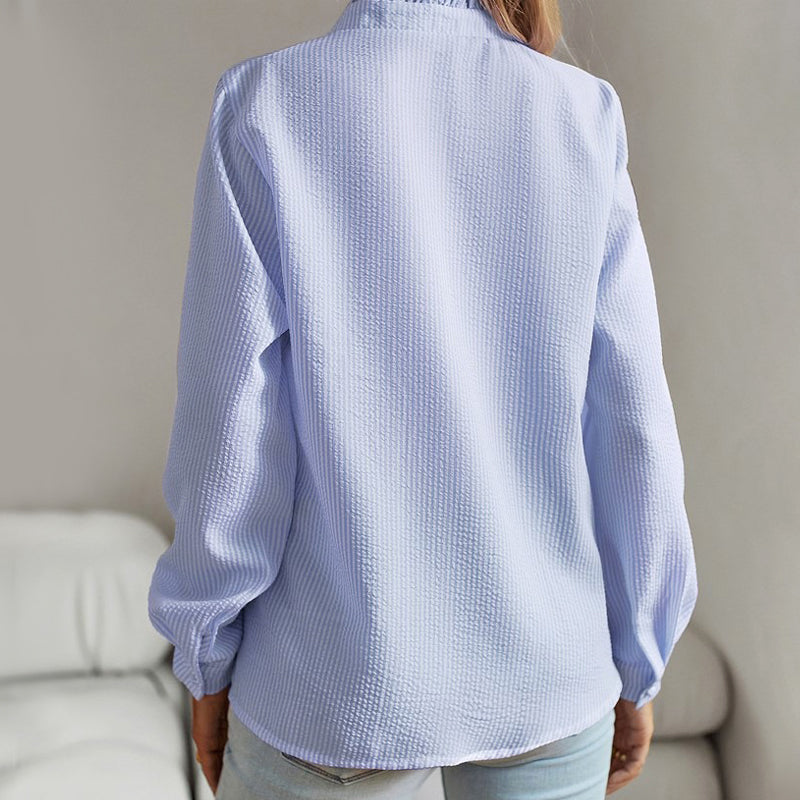 Jolene | Women's Ruffle Detail Button-Up Shirt