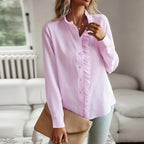 Jolene | Women's Ruffle Detail Button-Up Shirt
