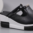 Vellara - Slip-On Open-Toe Wedge Orthopedic Sandals