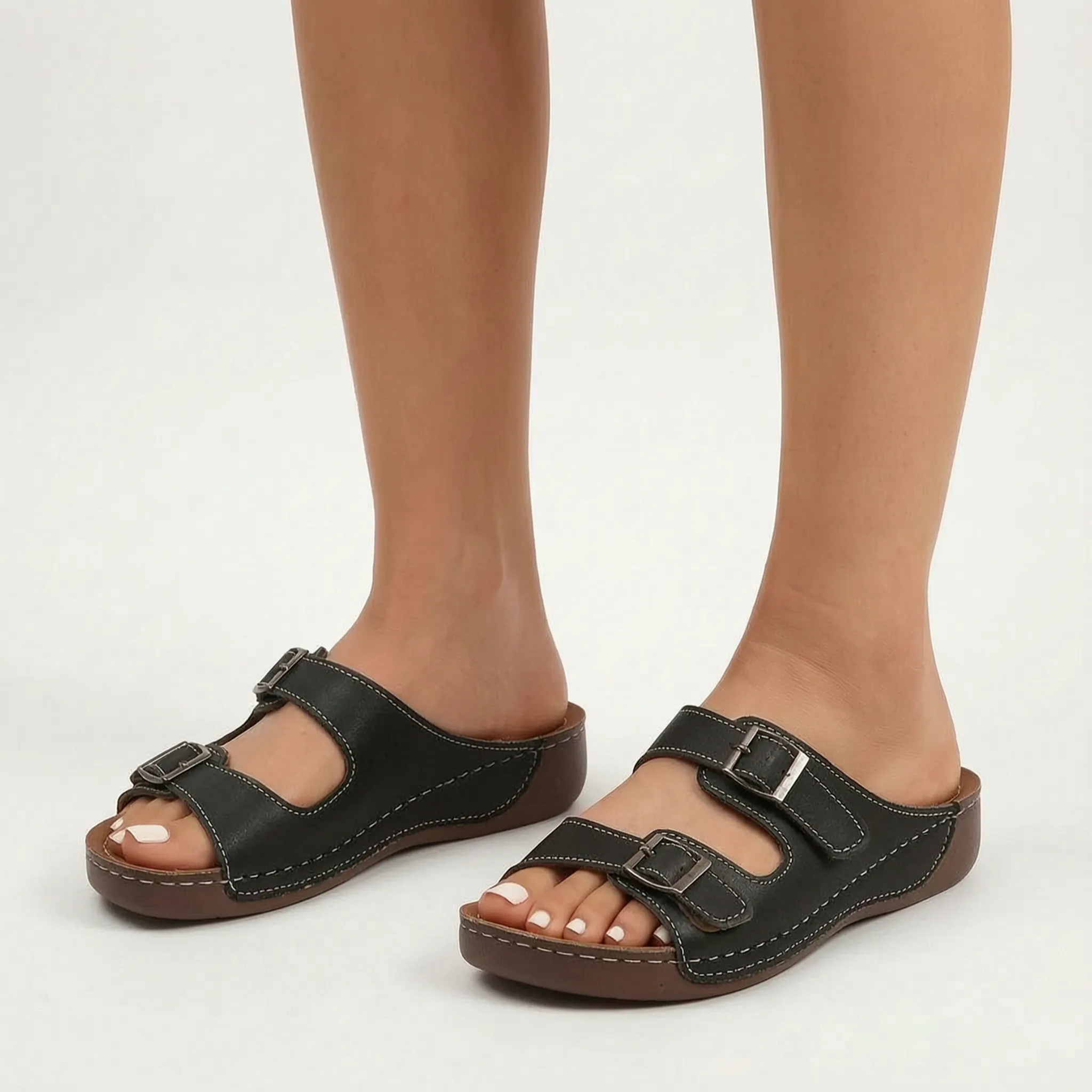 Vianova - Two-Strap Contoured Sandals