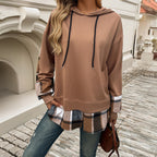 Soren | Women's Oversized Plaid Hoodie with Layered Look