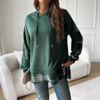 Soren | Women's Oversized Plaid Hoodie with Layered Look