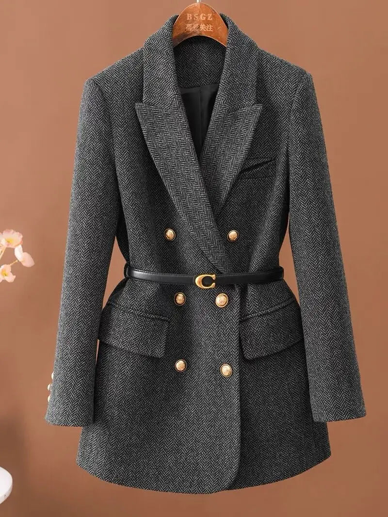 Finley | Women's Classic Blazer with Belt