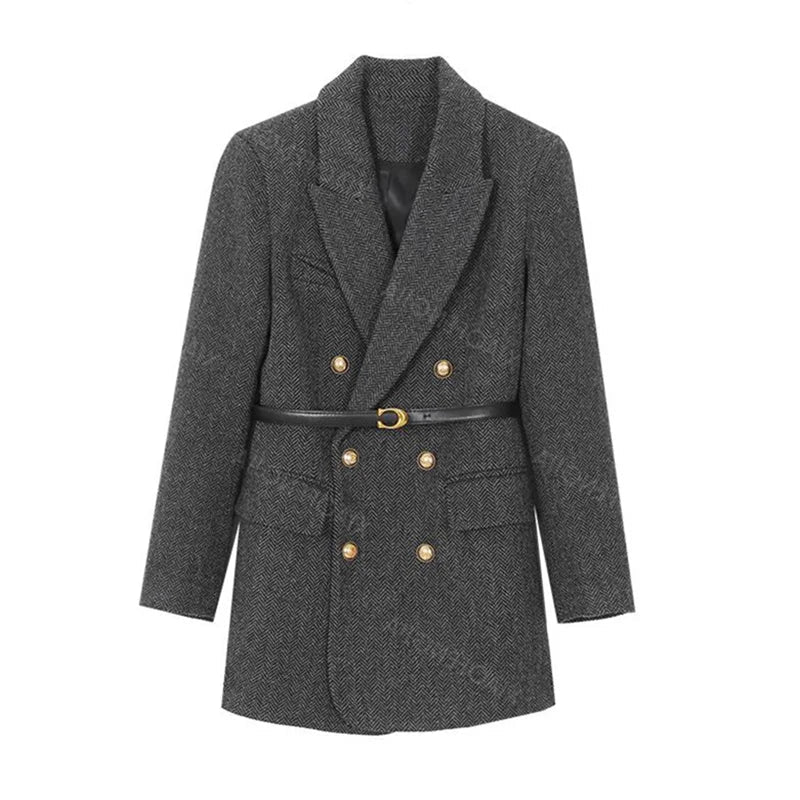 Finley | Women's Classic Blazer with Belt