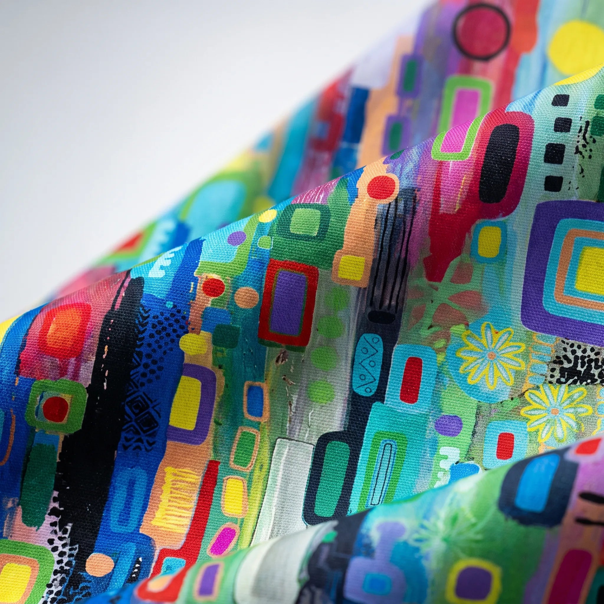 Wavelum - Relaxed Fit Abstract Print Womens Shirt