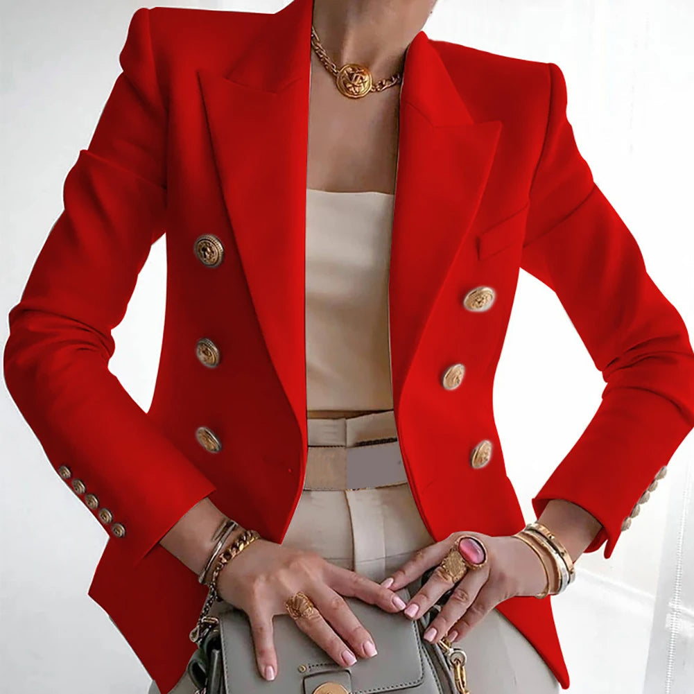 Nicolette | Women's Chic Double-Breasted Blazer Trousers Set